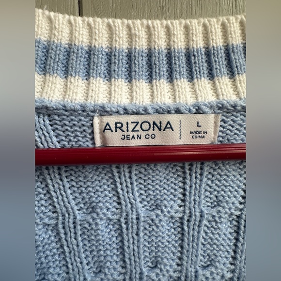 Arizona Baby Blue Knit Vest - Picture 2 of 4